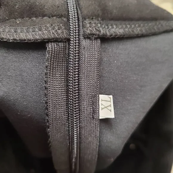 Black Faux Suede Lace Up Mini Skirt XL - Picture 7 of 9